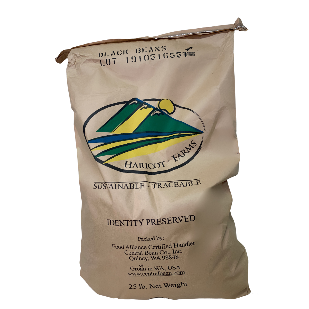 Dry Black Beans - 25 lb