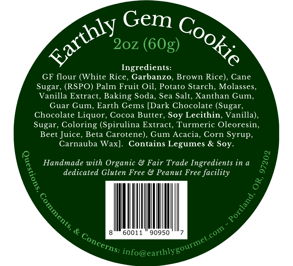 Earthly Gem Cookie - Vegan & GF