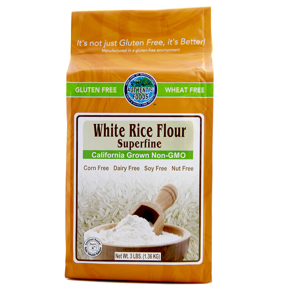 Authentic Foods White Rice Flour, Superfine - 50 lb