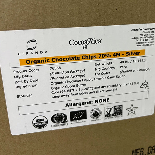 Mini Bittersweet Chocolate Chips (70% Cacao)
