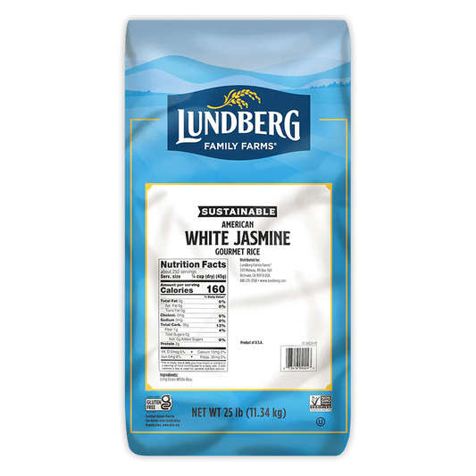 Eco-Farmed Jasmine White Rice, 25 lb