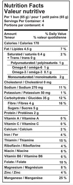 Millet & Chia GF Hot Dog Buns - Case of 6
