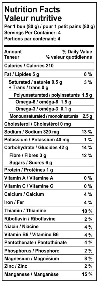 Millet & Chia GF Burger Buns - Case of 6