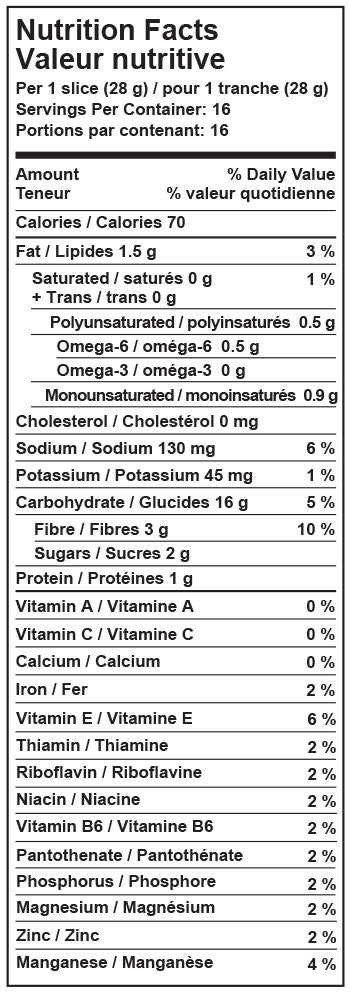 Millet & Chia Sliced GF Bread - Case of 6 Loaves