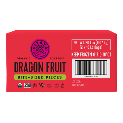 Organic Dragon Fruit - Bite-Sized Pieces