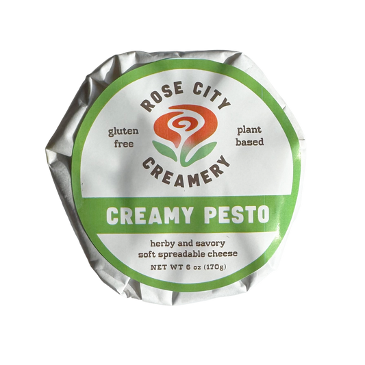 Rose City Creamery - Creamy Pesto, Chevre Style - Vegan