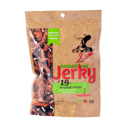 Sam's Harvest Jerky - Vegan, Gluten Free - 4 Oz