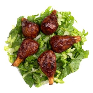 Vegan Drumsticks on Sugar Cane Bone