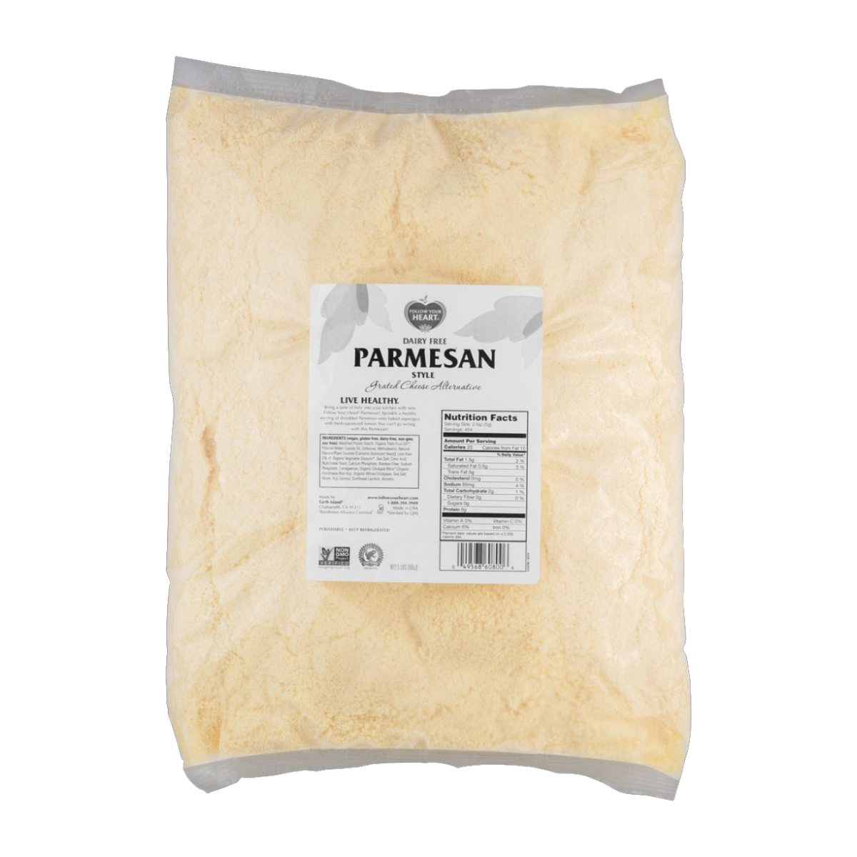 Follow Your Heart Grated Parmesan - 5 Lb