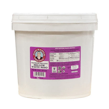 Miso Master Organic Miso - Mellow White, 15 Lb