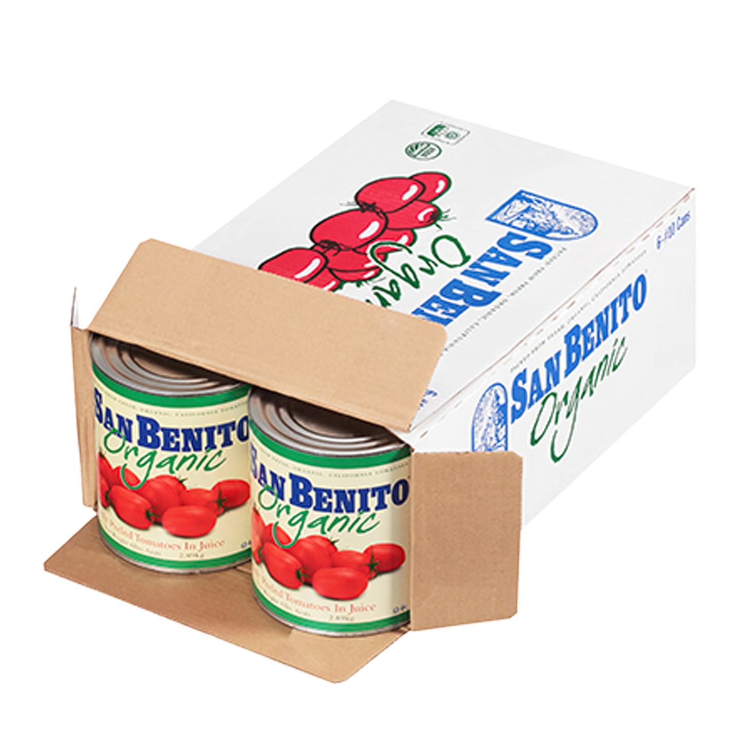 San Benito Organic Whole Peeled Tomatoes - #10 Cans