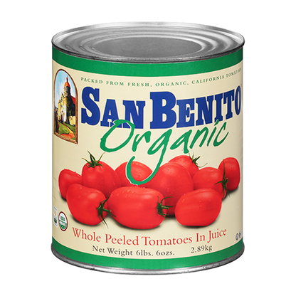 San Benito Organic Whole Peeled Tomatoes - #10 Cans