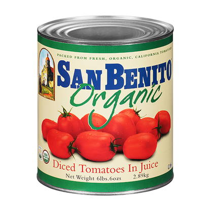 San Benito Organic Diced Tomatoes - #10 Cans