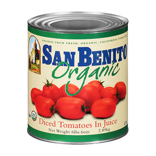 San Benito Organic Diced Tomatoes - #10 Cans