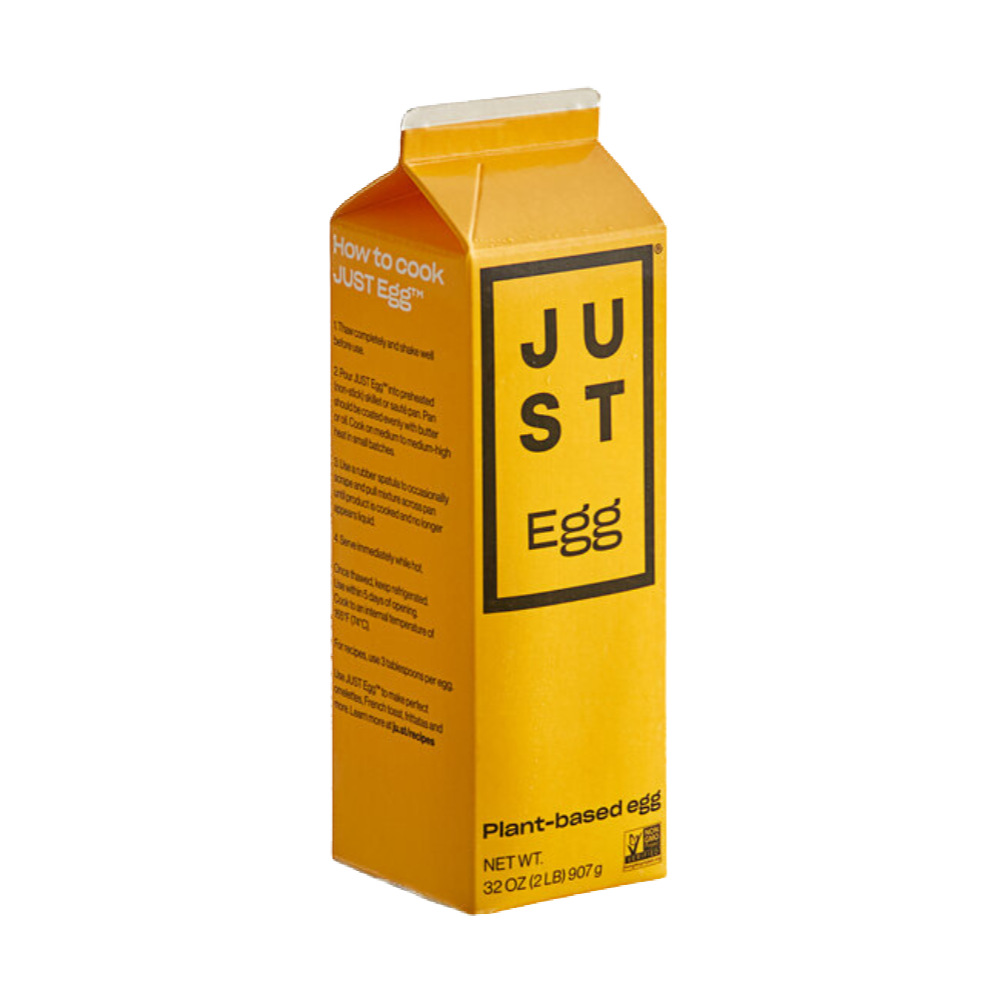 Yellow carton of JUST Egg