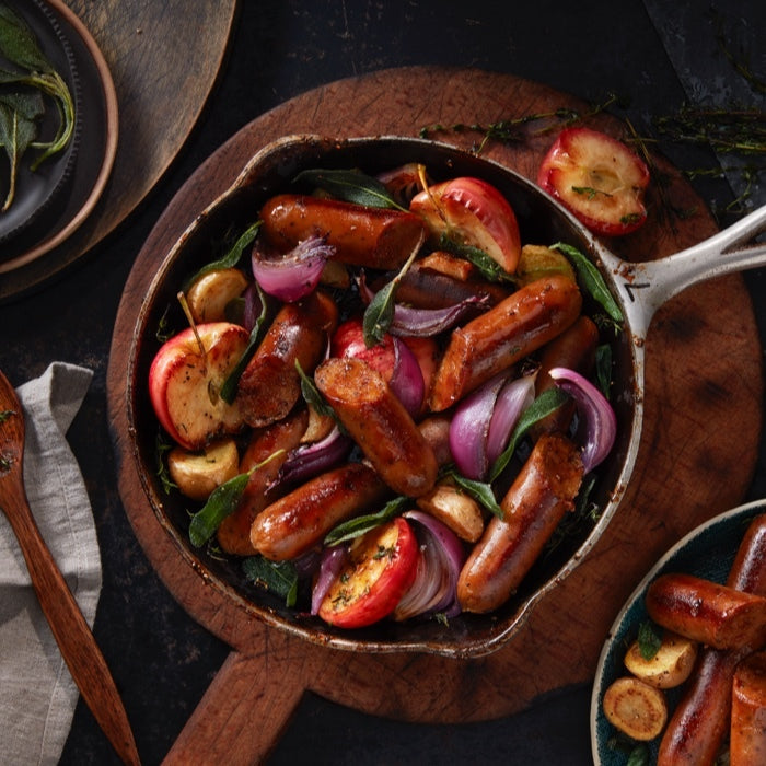 Plant-Based Smoked Apple & Sage Sausage